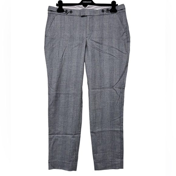 J. Crew Maddie Glen Houndstooth Plaid Wool Blend Pants - Picture 2 of 12